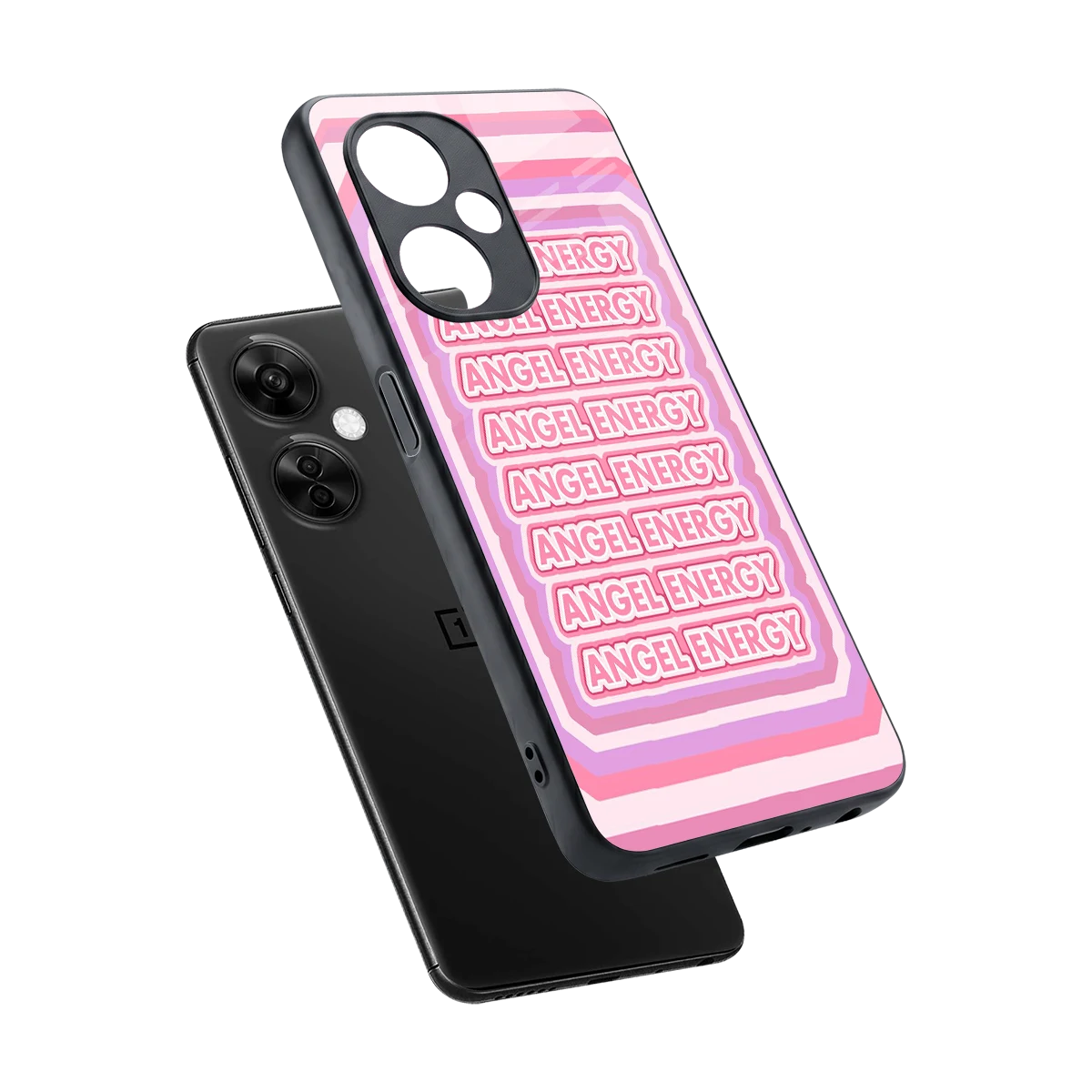 Angel Energy sleek oneplus nord ce 3 lite cover with tempered glass back and TPU edges