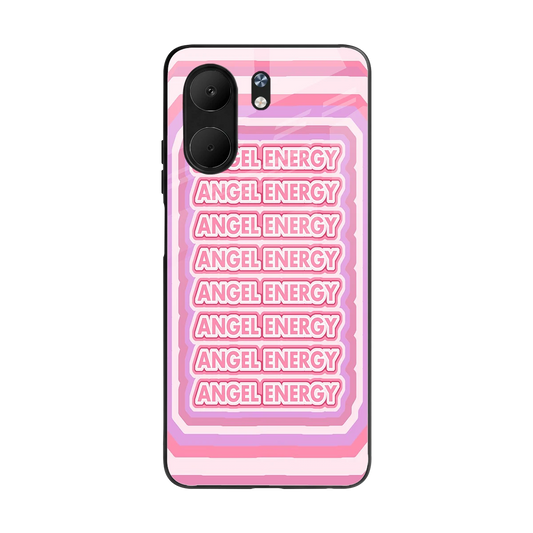 Angel Energy back phone cover | glass case for oppo a5x 5g