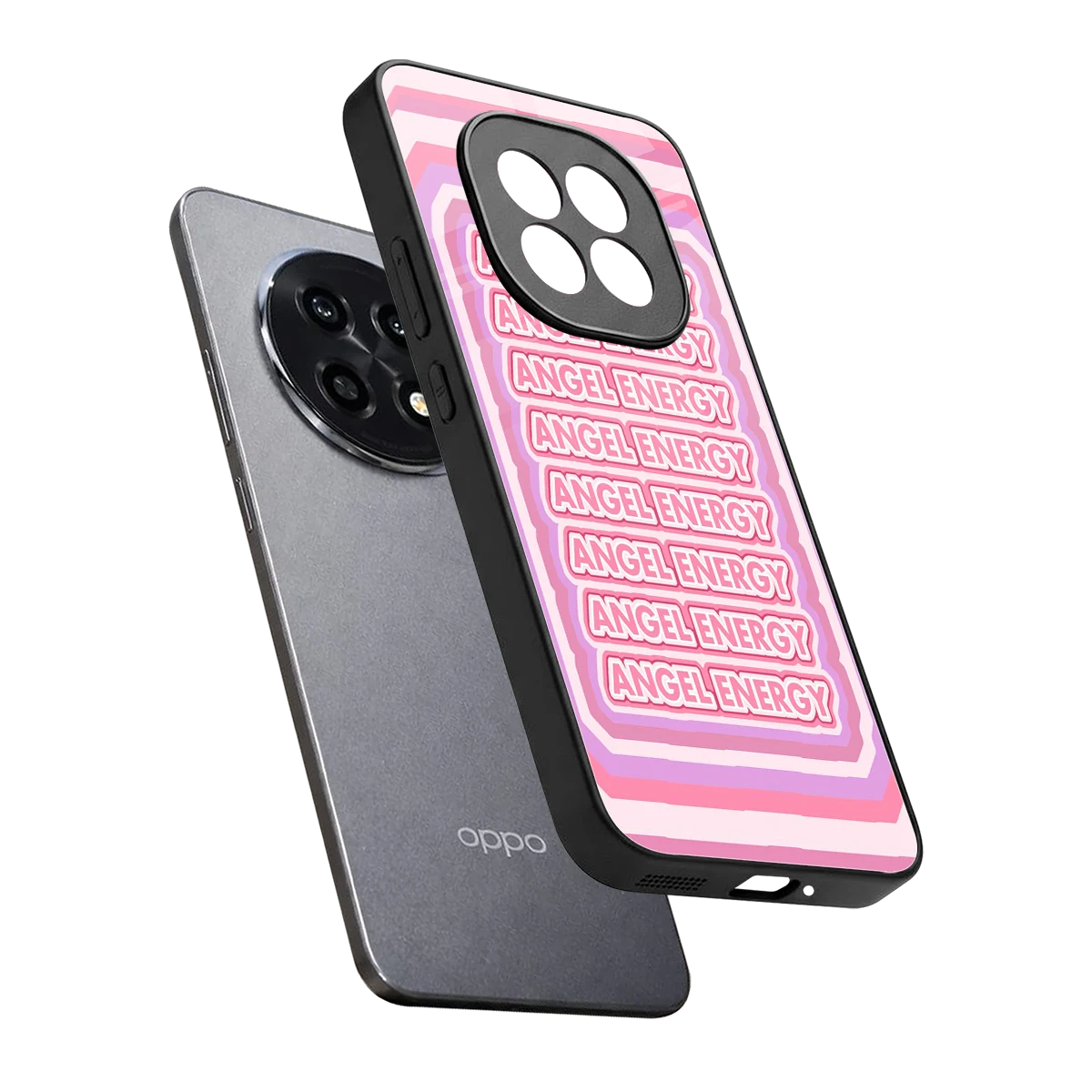 Angel Energy sleek oppo f29 pro 5g cover with tempered glass back and TPU edges