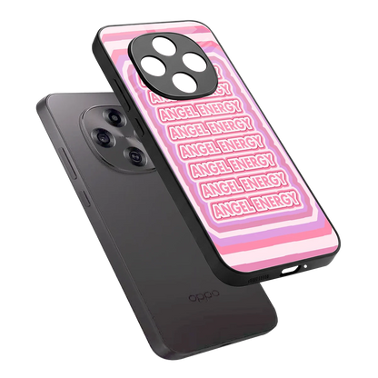 Angel Energy sleek oppo f31 pro 5g cover with tempered glass back and TPU edges