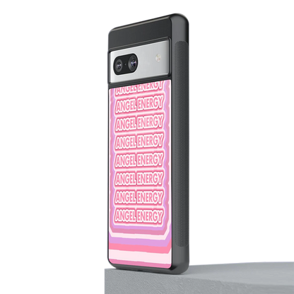 Angel Energy stylish phone case for google pixel 7a | glossy glass and slim fit