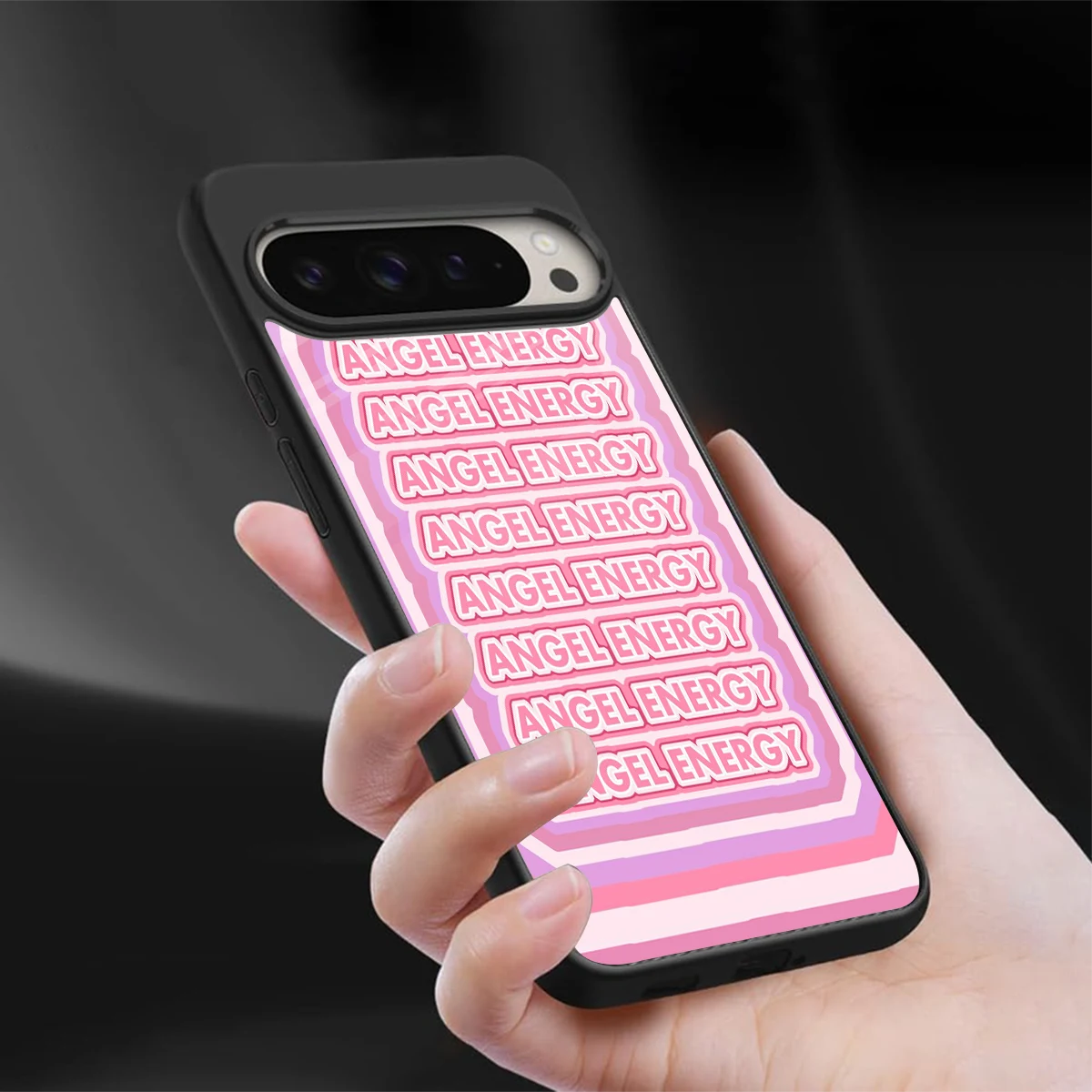 Angel Energy sleek google pixel 9 pro xl cover with tempered glass back and TPU edges