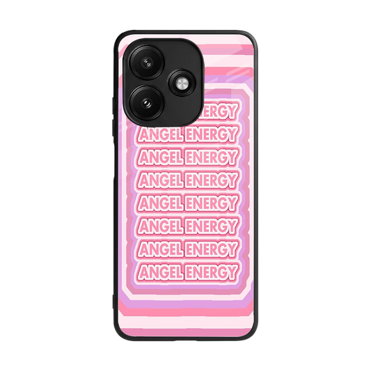 Angel Energy back phone cover | glass case for redmi 12 5g