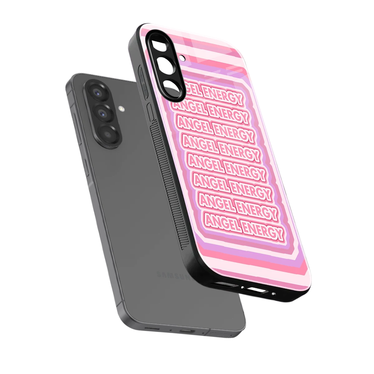 Angel Energy sleek samsung galaxy a17 5g cover with tempered glass back and TPU edges