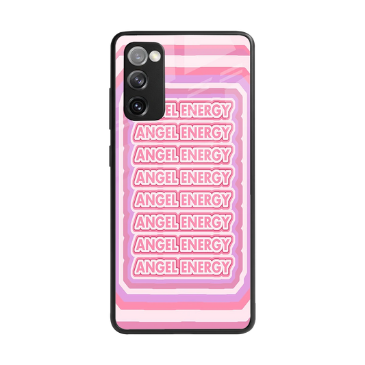 Angel Energy back phone cover | glass case for samsung galaxy s20 fe
