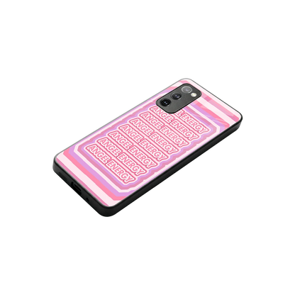 Angel Energy stylish phone case for samsung galaxy s20 fe | glossy glass and slim fit