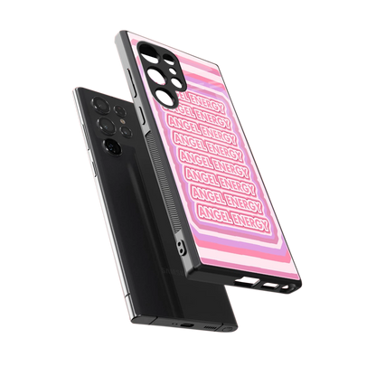 Angel Energy sleek samsung galaxy s23 ultra cover with tempered glass back and TPU edges