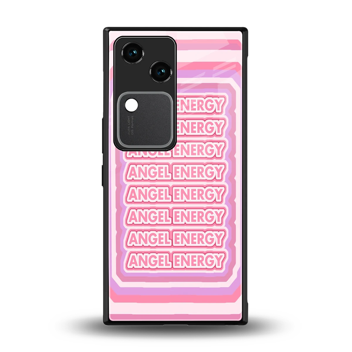 Angel Energy back phone cover | glass case for vivo v30