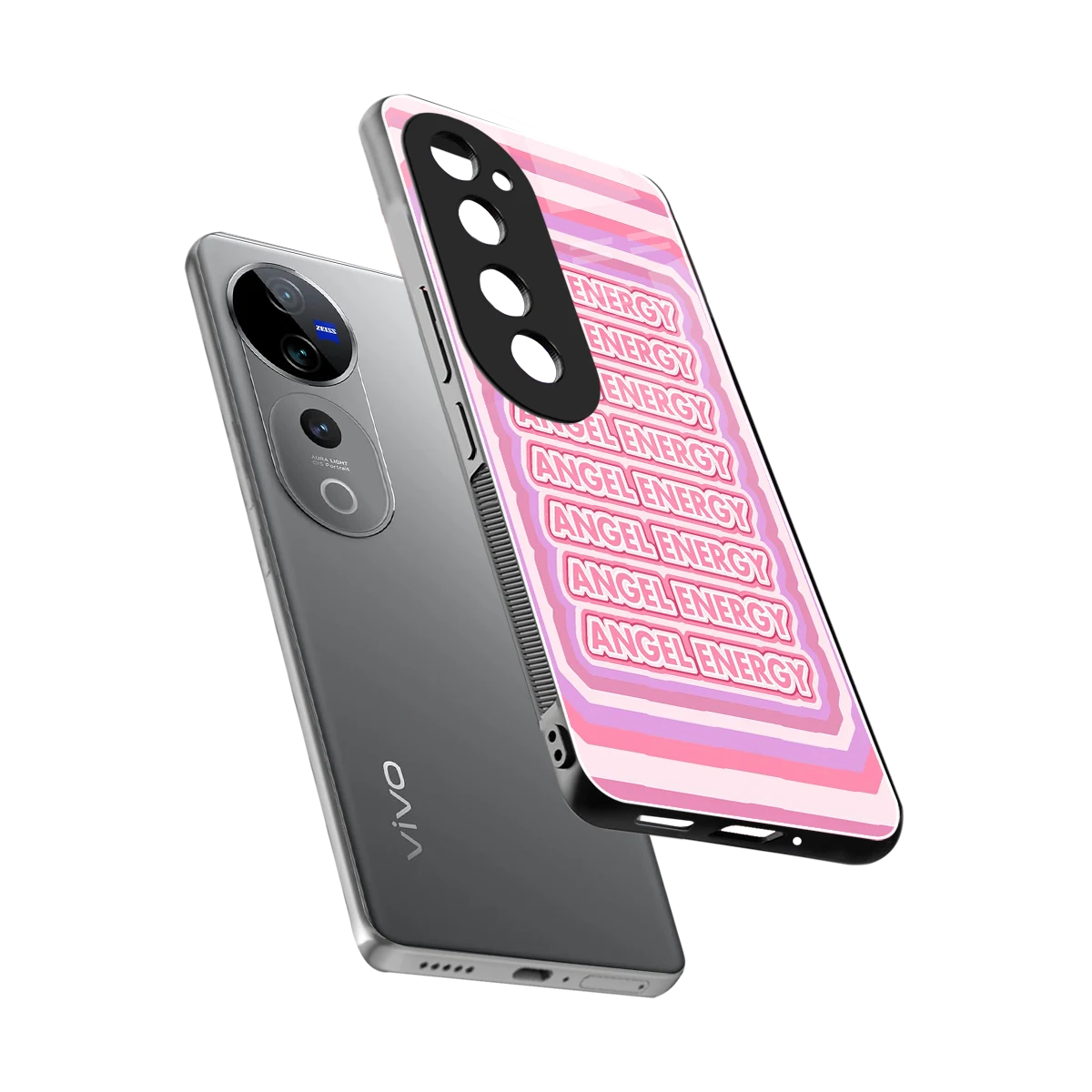 Angel Energy sleek vivo v40 pro cover with tempered glass back and TPU edges