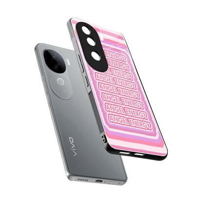 Angel Energy sleek vivo v40e cover with tempered glass back and TPU edges