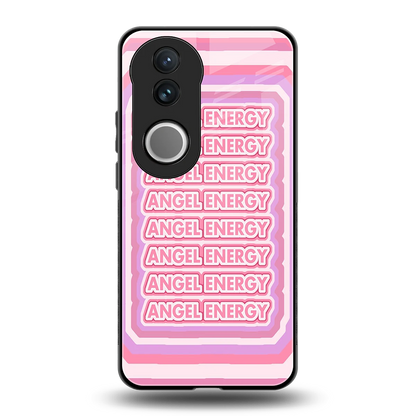 Angel Energy back phone cover | glass case for vivo v50