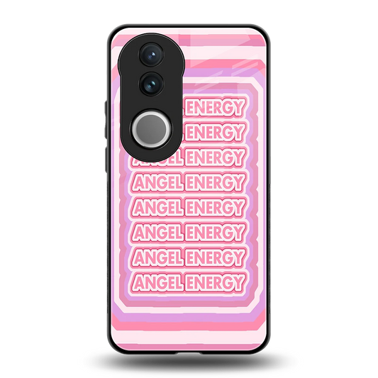 Angel Energy back phone cover | glass case for vivo v50