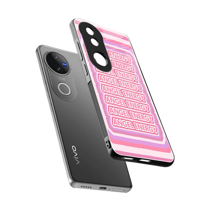 Angel Energy sleek vivo v50 cover with tempered glass back and TPU edges