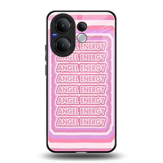 Angel Energy back phone cover | glass case for vivo v60