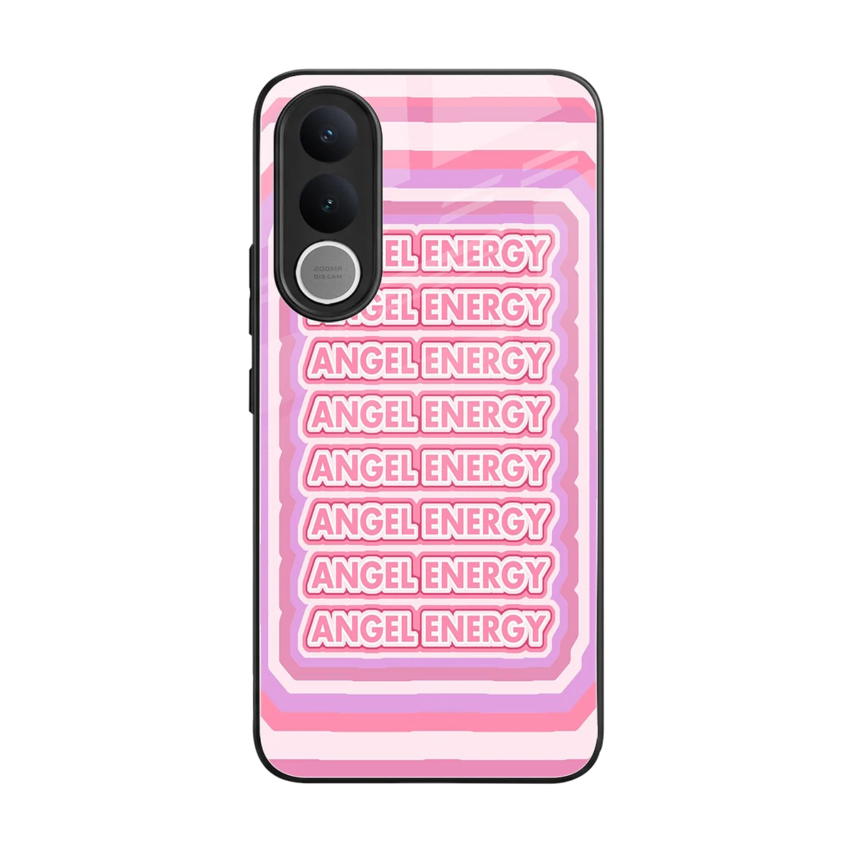 Angel Energy back phone cover | glass case for vivo v70 fe