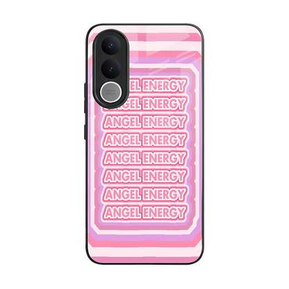 Angel Energy back phone cover | glass case for vivo v70 fe