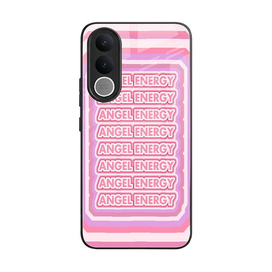 Angel Energy back phone cover | glass case for vivo v70 fe