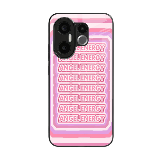 Angel Energy back phone cover | glass case for vivo x200 fe