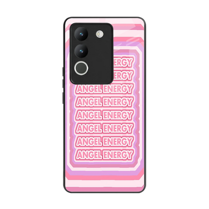Angel Energy back phone cover | glass case for vivo y200 5g