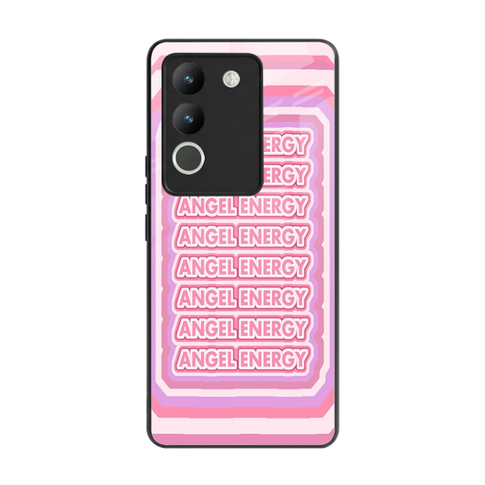 Angel Energy back phone cover | glass case for vivo y200 5g