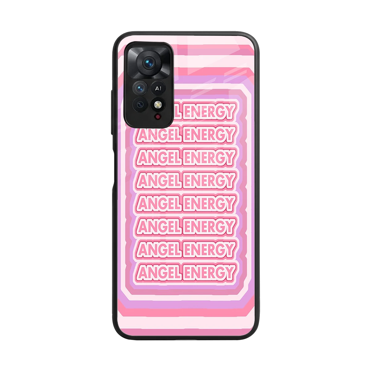 Angel Energy back phone cover | glass case for redmi note 11 pro