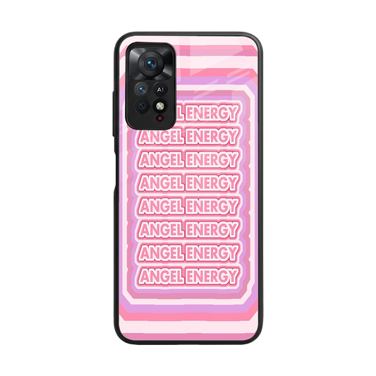 Angel Energy back phone cover | glass case for redmi note 11 pro