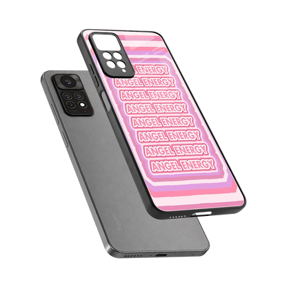 Angel Energy sleek redmi note 11 pro cover with tempered glass back and TPU edges