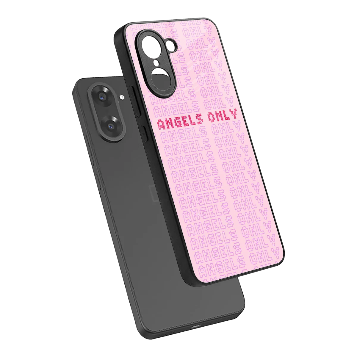 Angels Only sleek oneplus nord ce5 5g cover with tempered glass back and TPU edges