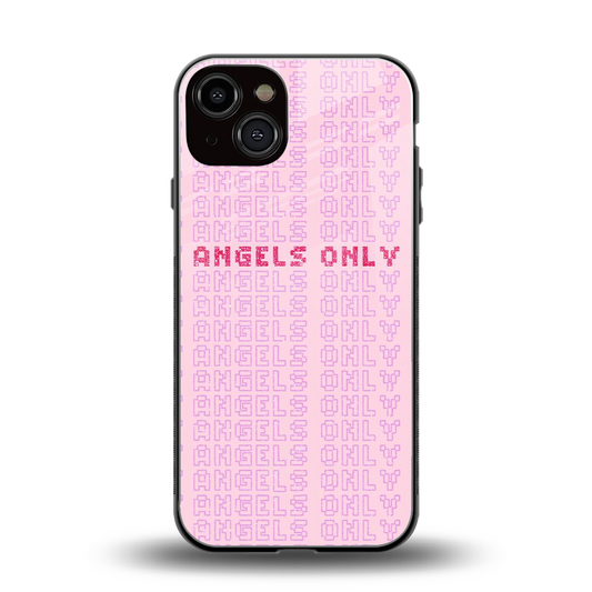 Angels Only back phone cover | glass case for iphone 14