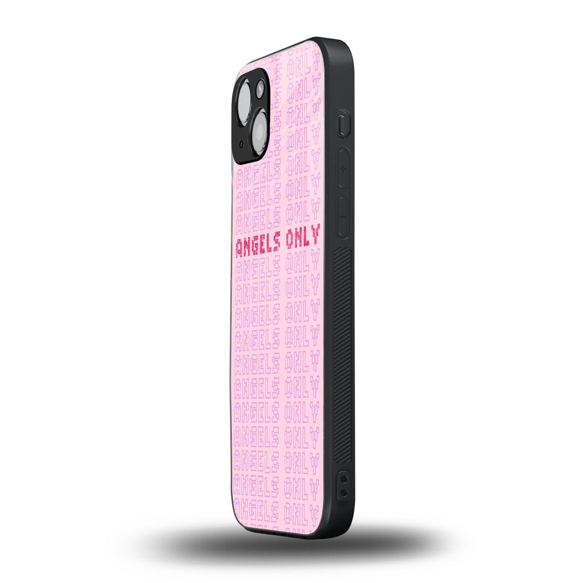Angels Only iphone 14 plus mobile cover | shockproof glass phone case