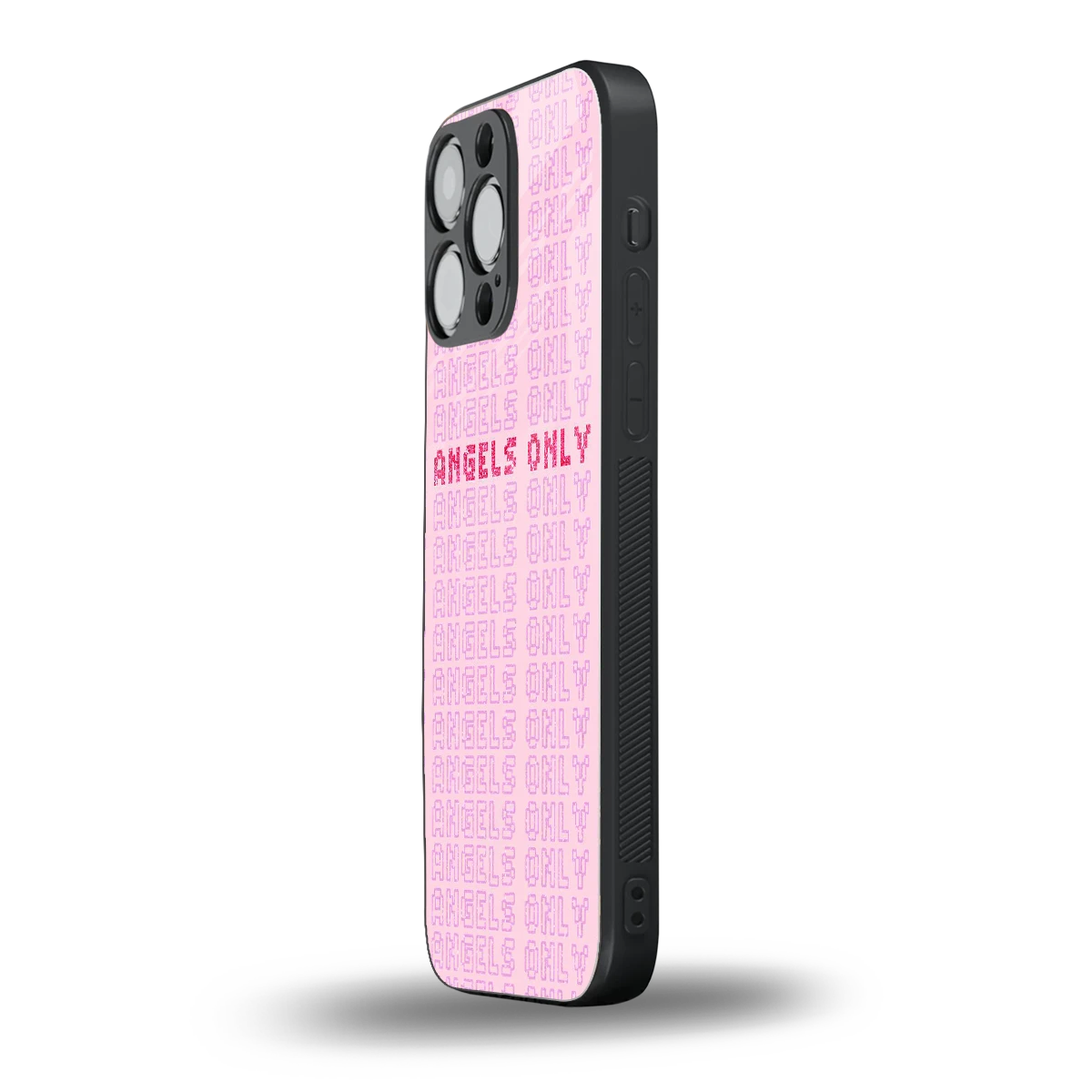 Angels Only iphone 15 pro max mobile cover | shockproof glass phone case