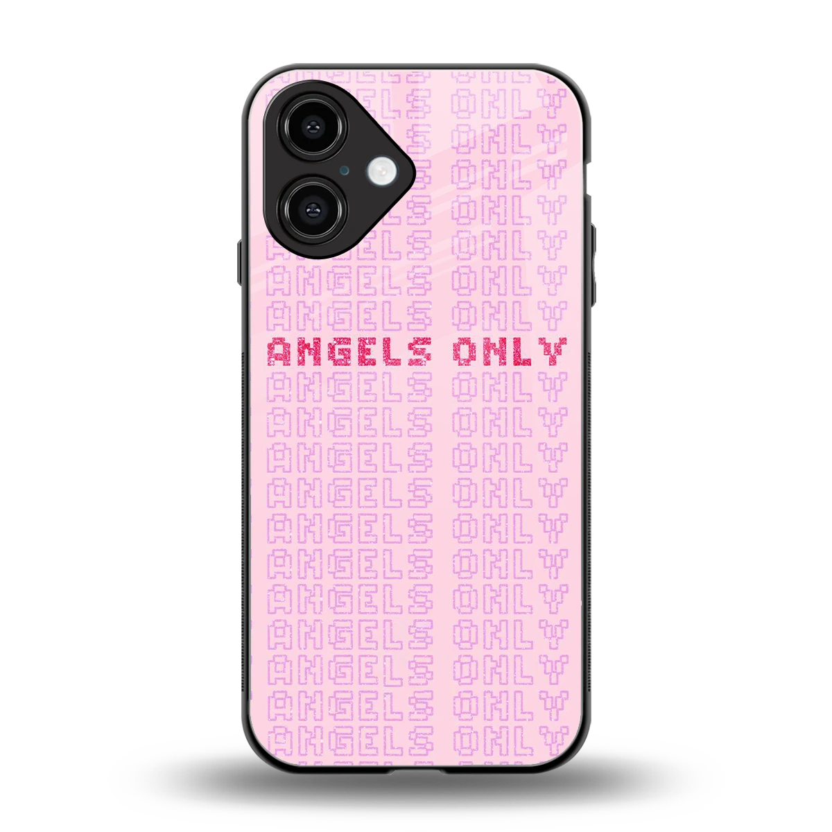 Angels Only back phone cover | glass case for iphone 16