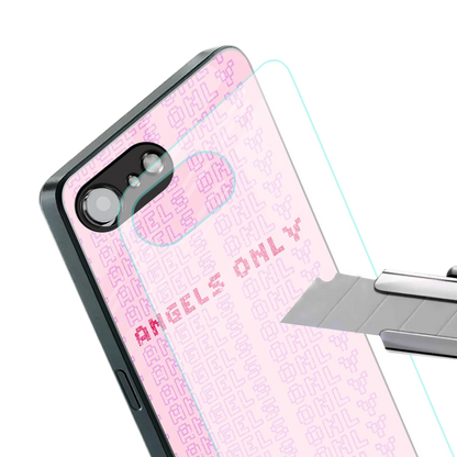 Angels Only stylish phone case for iphone 16e | glossy glass and slim fit
