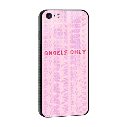Angels Only sleek iphone 6s plus cover with tempered glass back and TPU edges