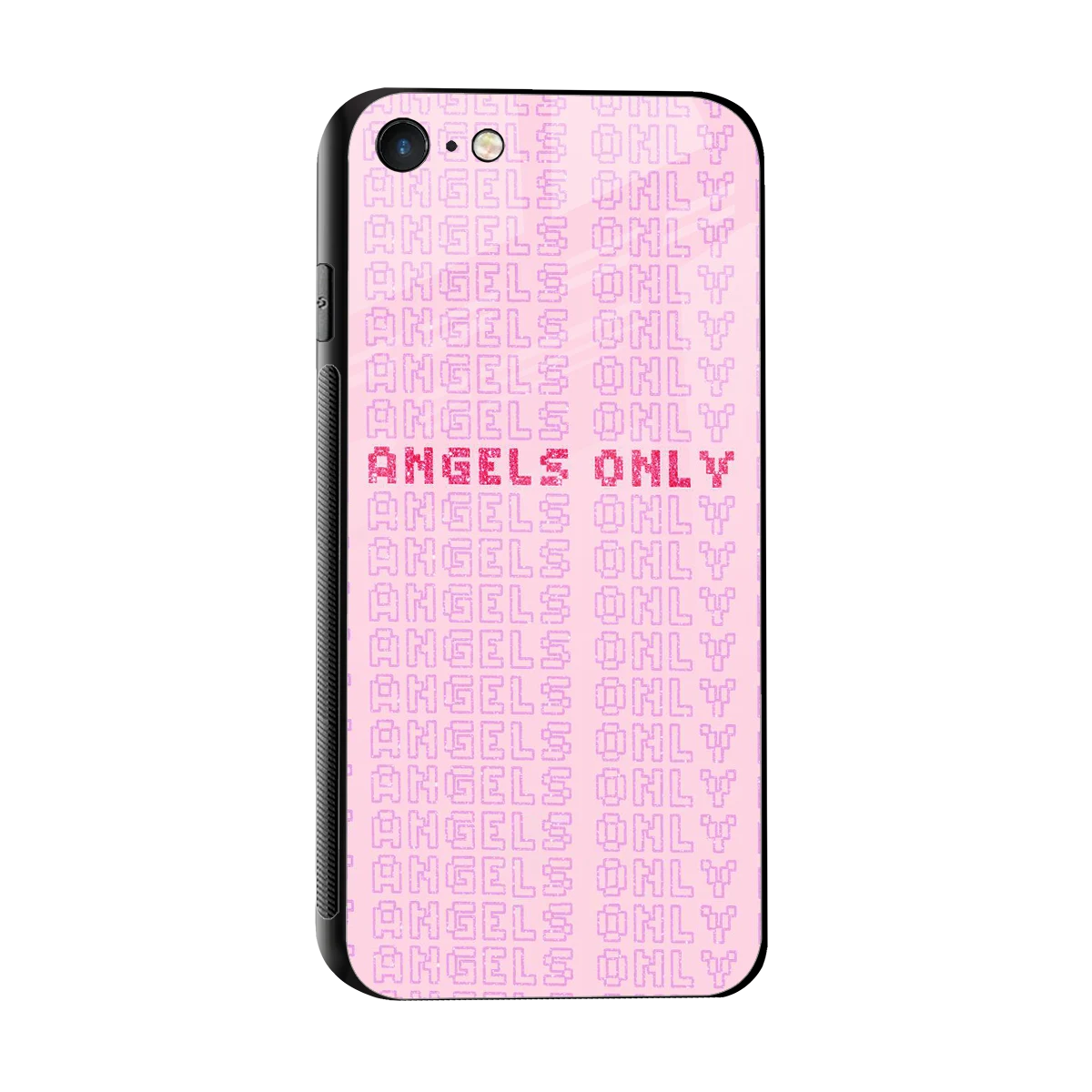 Angels Only sleek iphone 7 cover with tempered glass back and TPU edges