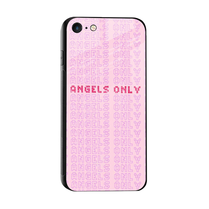 Angels Only sleek iphone 7 cover with tempered glass back and TPU edges