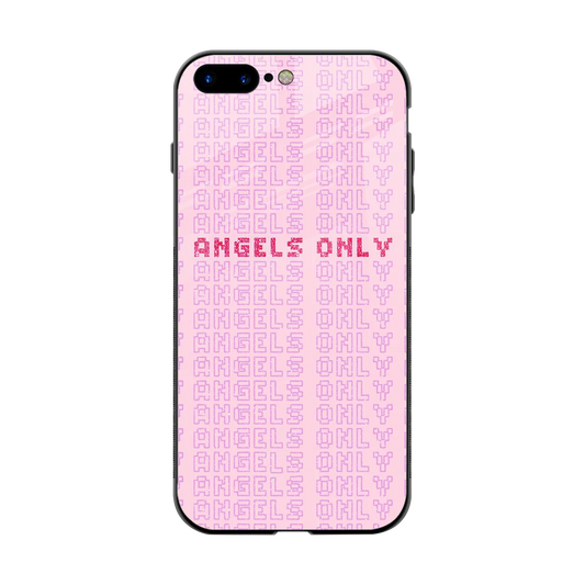Angels Only back phone cover | glass case for iphone 7 plus