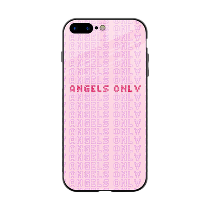Angels Only back phone cover | glass case for iphone 8 plus