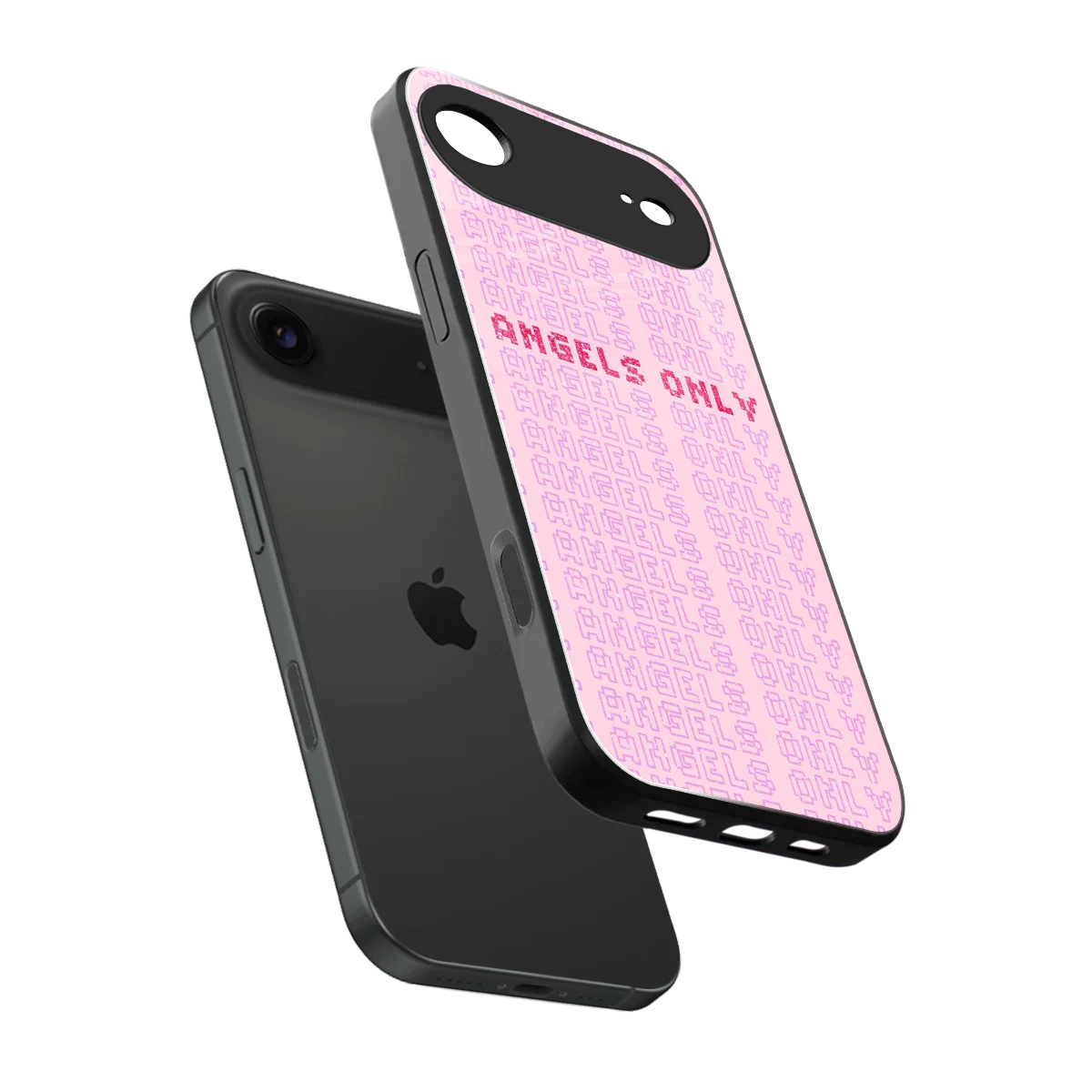 Angels Only sleek iphone air cover with tempered glass back and TPU edges
