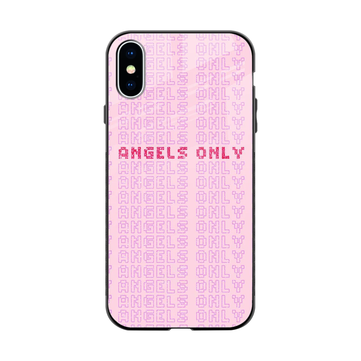 Angels Only back phone cover | glass case for iphone x