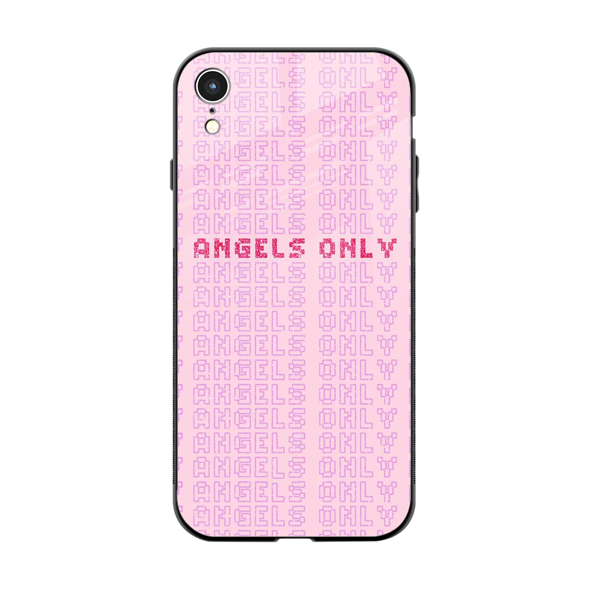 Angels Only back phone cover | glass case for iphone xr