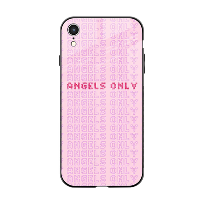 Angels Only back phone cover | glass case for iphone xr