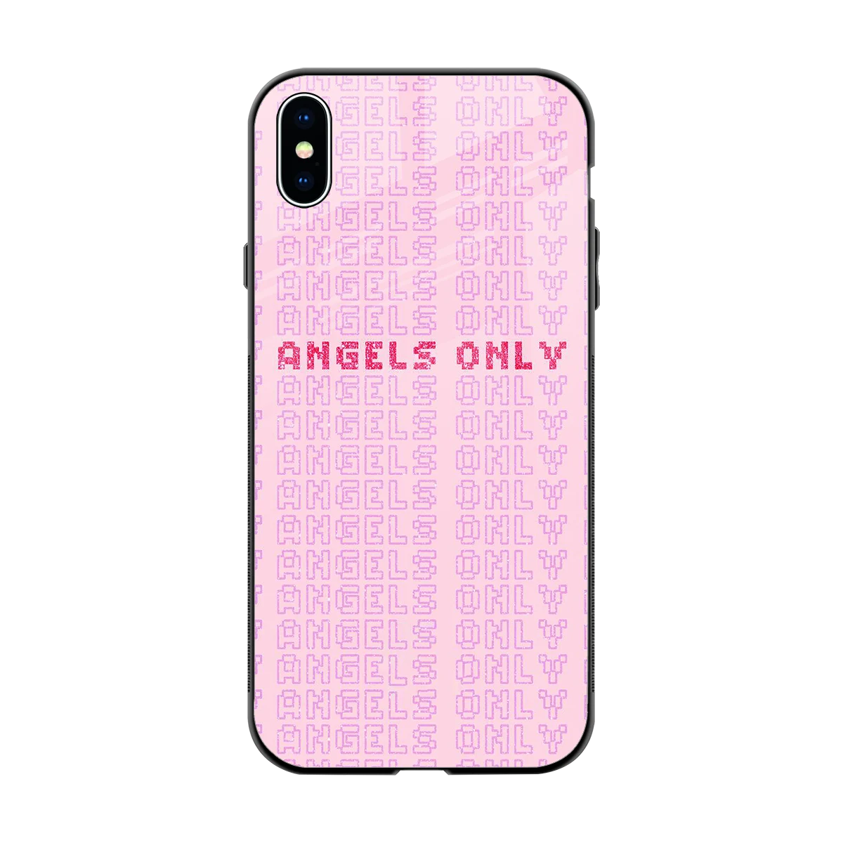 Angels Only back phone cover | glass case for iphone xs max