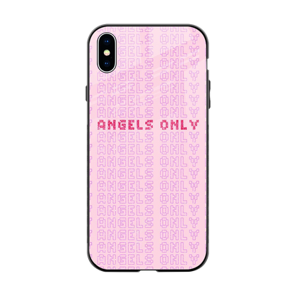 Angels Only back phone cover | glass case for iphone xs max