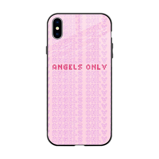 Angels Only back phone cover | glass case for iphone xs max