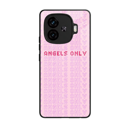 Angels Only back phone cover | glass case for iqoo neo 10r 5g