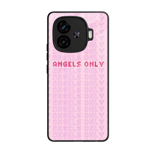 Angels Only back phone cover | glass case for iqoo neo 10r 5g