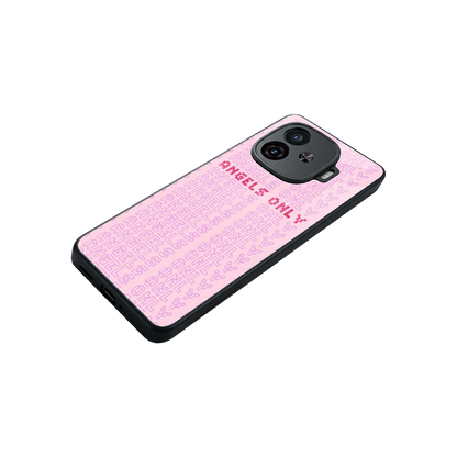 Angels Only stylish phone case for iqoo neo 10r 5g | glossy glass and slim fit