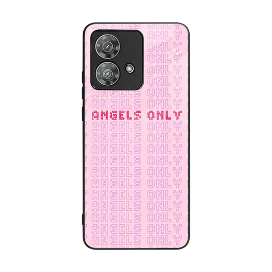 Angels Only back phone cover | glass case for motorola edge 40 neo 5g