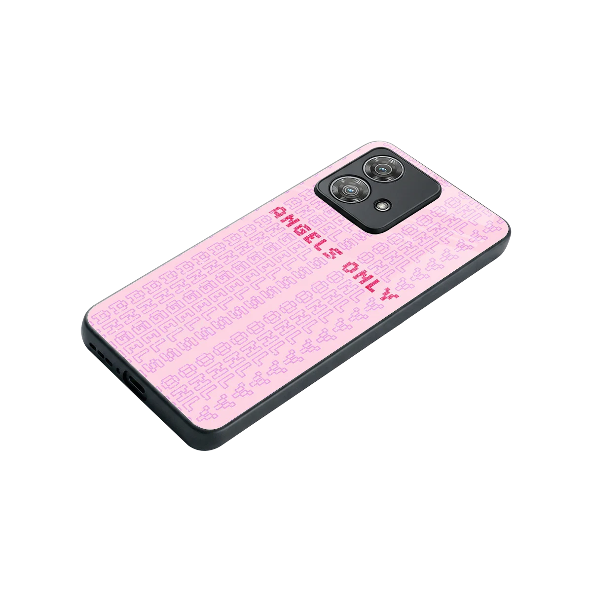 Angels Only stylish phone case for motorola edge 40 neo 5g | glossy glass and slim fit